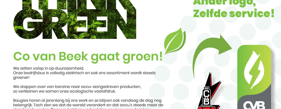 Co van Beek Going Green – elektrische bedrijfsbus en accugereedschap