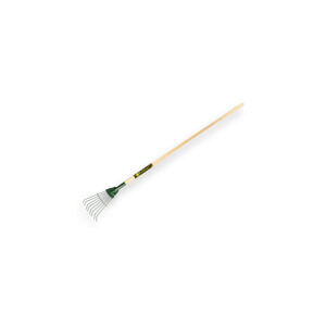Bulldog  Bladhark BULLDOG Springbok 8 ronde tanden, verenstaal, met gelakte ESSEN steel 135 x 3,0 cm.